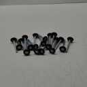 SHEUTSAN 20 Pack 2 Inch Black Nylon Garage Door Rollers, Nylon Sealed Garage Door Rollers with 7" Stem, Quiet Garage Rollers Replacement Door Wheels for 2" Track, 6200-2RS Precision Bearings