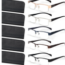 miyya Stylish Reading Glasses for Women, Cheaters Eyeglasses, Oversized Blue Light Readers, Fashion Eye Glasses, +1.75