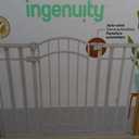 Ingenuity Decorative Extra Tall Baby Gate & Dog Gate, 28.5"-48" Wide, 36" Tall, Hardware or Pressure Mounted, Install on Top or Bottom of Stairs, Banister, or Doorway - White