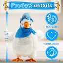 dgdgcool Easter Toys Egg Laying Chicken Toy Electric Chicken Stuffed Animal Dancing Stuffed Plush Toy with Music