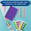 Eggmazing Egg Decorator Easter Egg-cessory Pack - Accessory Pack for Egg Decorating - Markers, Adhesive Jewels and Foam Stickers - Arts and Crafts Kit, Ages 3 and Up