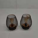 Metal Cage LED Lantern Battery Powered,7.3" Tall Cordless Accent Light with 20pcs Fairy Lights.Great for Weddings, Parties, Patio, Events for Indoors/Outdoors. 2 Pack
