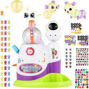 Zyllver 320pcs DIY Magic Balloon Craft Kit, Sticky Balloons Maker Toy Craft Kits for Kids, DIY Balloon Animal Kit Creative Activity, Birthday Gifts for Girls Boys Ages 3+