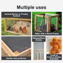 Hardware Cloth 1/4 inch 48 x 100 ft Wire Fencing: Galvanized Welded Garden Fence Roll Square Mesh 23 Gauge Chicken Rabbit Snake Cage Heavy Duty Welding Fencing
