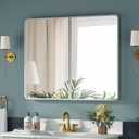 Bathroom Medicine Cabinet with Mirror 24x30Inch, Silver Medicine Cabinet Recessed or Surface Wall-Mounted, Mirrored Cabinets with Sturdy Metal Adjustable Shelves for Bathroom Vanity
