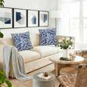 6 x Modern Decorative Boho Farmhouse Throw Pillow Covers 18x18 Inch Set of 2