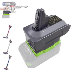 URUN V6 Adapter for Dyson V6 Vacuum Cleaner Convert for Ryobi 18V Lithium Battery for V6 Battery Compatible with DC58 DC59 DC61 DC62 DC72 DC74 Absolute Animal Motorhead Slim SV03 SV04 SV05 SV06