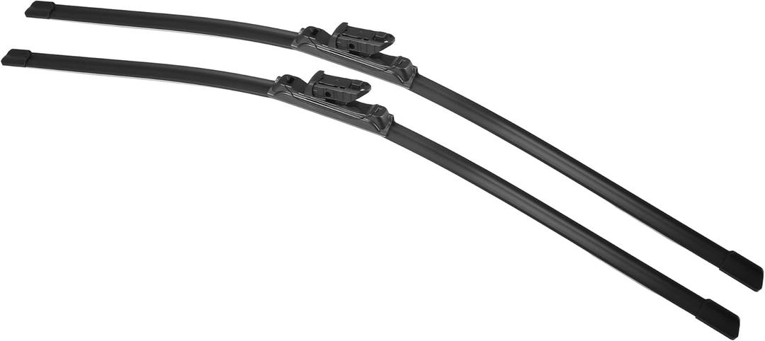 X AUTOHAUX 2pcs 28"+28" Silicone Front Windshield Wiper Blade for Ford Focus 2012-2017 Windscreen Wiper OE Replacement Set All-Seasons Top-Lock/Push Button