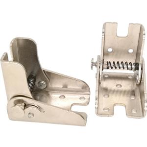 2 Pack 90 Degree self-Locking Folding Hinge Lock Steel Foldable Bracket Hidden Hinge for Extension Brackets of Table Legs Bed Legs and workbenches
