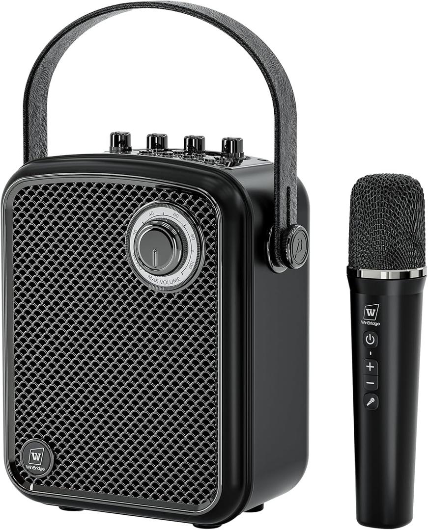 Wireless Voice Amplifier with Microphone, Portable PA Speaker System, 70W Bluetooth 5.3 Karaoke Machine for Teachers, Public Speaking, Events, Singing, Parties, Supports Guitar, Headphone - S100
