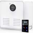 RV Tankless Water Heater, with 15 x 15 inches White Door and Remote Controller, DC 12V, Best High Altitude Performance, Ideal for RVers' Daily use