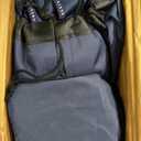 LET'S CAMP Folding Camping Chair Oversized Heavy Duty Padded Outdoor Chair, Twin Pack (Navy Blue)