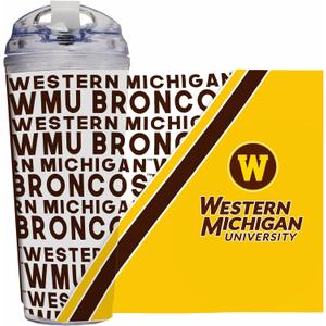 Rico Industries NCAA Standard 24oz Acrylic Tumbler with Hinged Lid, Officially Licensed Double Wall Tumbler with Straw