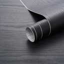 Arthome Peel and Stick Contact Paper Black Wood Wallpaper Self-Adhesive & Removable Vinyl Wall Paper for Countertop Furniture Kitchen, Easy to Clean, (33" x 120")