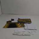 Leinuosen 6 ft Eiffel Tower Cardboard Cutout Stand up Lifesize French Theme Party Decoration Gold Eiffel Tower Photo Prop Backdrop Standup for France Night of Paris Theme Party Birthday Decor