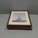 upsimples 11x14 Picture Frame Set of 5, Display Pictures 8x10 with Mat or 11x14 Without Mat, Wall Gallery Photo Frames, Brown