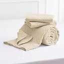 DI HD WASHED MICROFIBER SHAM KING -TAN