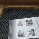 36-Pcs Interlocking Tile, Indoor/Outdoor Drainage Interlocking Floor Tiles 11.8" x 11.8", Anti-Slip Waterproof Soft PVC Splicing Flooring Tile for Garage Patio Pool Bathroom, Black