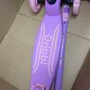 Dribbl 3-Wheel Kids Scooter - Lean-to-Steer Technology, Adjustable Height Handlebar, Wide Deck, Scooter for Boys & Girls Ages 3+, Child Safety Approved, Support Riders Up to 165 lbs, Purple and Pink