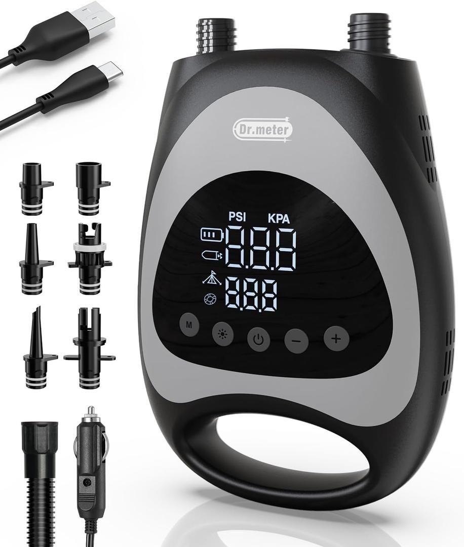 Paddle Board Pump, Rechargeable Battery for 6 SUPs Inflation & Deflation, 20PSI High Pressure Portable Electric SUP Air Pump with LED Light Auto-Off, for Stand Up Paddleboard, Inflatables Paddle Board Pump, Rechargeable Battery for 6 SUPs Inflation & Deflation, 20PSI High Pressure Portable Electric SUP Air Pump with LED Light Auto-Off, for Stand Up Paddleboard, Inflatables