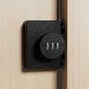 ETEKJOY Keyless Cabinet Lock 3-Digit Combination for Swinging/Sliding Door Drawer Cupboard Locker Closet Wooden Box Hook-Locking (Black, 90 Degree)