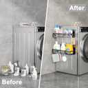 Magnetic Spice Rack for Refrigerator, 2 Pack Magnetic Shelf, Fridge Magnet Organizer with Moveable 4 Hooks, Magnetic Fridge Shelf for Kitchen Organization and Storage (2 Pack)