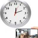 WiFi Wall Clock Camera 1080P, Indoor Security Camera with Motion Detection, Mini Wireless Cam with APP Control, Pet Surveillance for Home Security, Indoor, Office