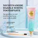 2pcs Niacinamide Whitening Toothpaste, Niacinamide Toothpaste Intensive Whitens Teeth, Protects Tooth Enamel, Freshens Breath 24 Hours, Natural Stain Removal