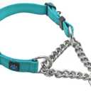Max and Neo Stainless Steel Chain Martingale Collar - We Donate a Collar to a Dog Rescue for Every Collar Sold (Medium)