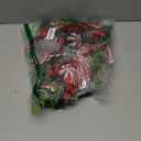 Yunlly 28" Pre Lit Christmas Teardrop Swag Battery Operated Christmas Swag with Lights, Red and White Bowknot, Swirl Candy Cane Ball, Xmas Wreath Ornament for Indoor Outdoor Front Door Decoration