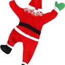 3.6 Ft Christmas Hanging Santa Claus Decoration Life Size Climbing Santa Claus Xmas Yard Window Wall Hanging Ornament