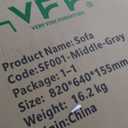 VERY FINE FURNITURE Ottoman, Gray