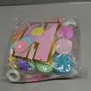 Pastel Rainbow Birthday Decorations 182Pcs Rainbow Party Supplies, Include Pastel Balloon Arch Kit with Rainbow Foil Balloons Streamer Backdrop Tablecloth Banner Garland Cake Toppers Paper Pompoms