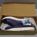 KuaiLu Mens Recovery Sandals Orthotic Arch Support Open Toe Sport Slides Thick Cushion Orthopedic Plantar Fasciitis Slip On Wide Width Summer Pool Beach Waterproof (10, Blue White)