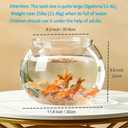 Newpol Large Size 3 Gallon Plastic Fish Bowl, Aquarium Fish Tank 11.5 Liters