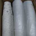 Snowflake Disposable Coffee Cups with Lids Hot Cold Beverage Coffee Cups for Winter Valentine's Day Christmas Party Tea Cafe Home Restaurant Picnic Drinking(240 Pcs,12 oz)