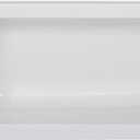 Fine Fixtures Acrylic, Fiberglass Alcove Soaking Bathtub with Integral Apron Front in Glossy White - Right Hand Drain, 60" x 30"