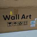 Large Framed Vertical Wall Art, Set of 2 Neutral Beige Abstract Wall Decor, 14"W x 57"H x 2Pcs