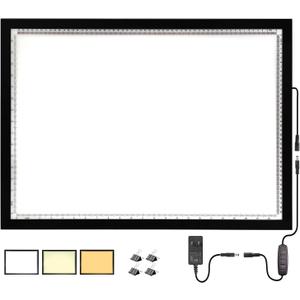 WELZK 10000+ LUX High Bright Light Pad A2, 3 Colors Light Board with UL Adapter. 10 Levels/Stepless Dimming for Diamond Painting, Tracing, Drawing, Sketching etc