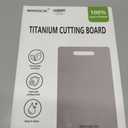 Titanium Cutting Board, 100% Pure Titanium Cutting Boards for Kitchen, Non-Porous Metal Chopping Boards, Dishwasher Safe, Odor Resistant for Meat, Vegetables, Fruit & Raw Food Prep(18L*12W)