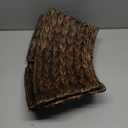 Best Choice Products 42in Christmas Tree Collar, Woven Hyacinth 4-Piece Holiday Rattan Tree Skirt Accessory for Home w/Cord Cut-Out - Espresso