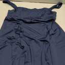 SOLY HUX Women's Summer Dresses Square Neck Sleeveless A Line Mini Dress Party Cocktail Short Dress Dark Blue Large