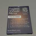 Shower Mirror - Fogless for Shaving & Washing Your Face - Anti-Fog - for Men & Women - Exfoliate, Scrub and Groom Your Face