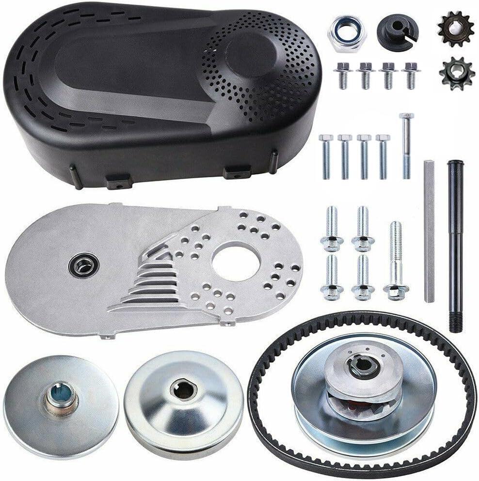 212CC Torque Converter 6.5 HP 3/4" Go Kart Mini Bike Comet Clutch 10T 40/41 and 12T 35 Chain Predator Driver Pulley Replacement Set - 30 Series
