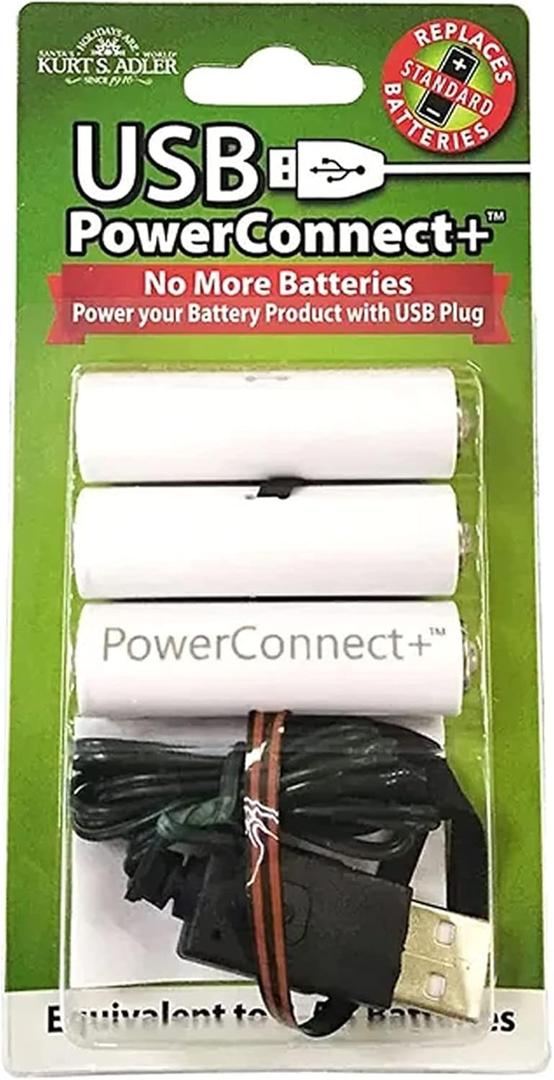 Kurt S. Adler 3-AA USB Power Connect and Converter