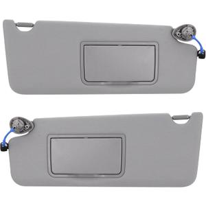 Left Driver & Right Passenger Side Sun Visor Fit for Honda Pilot 2017-2022, Honda Ridgeline 2018-2023 Replaces# 83280-TG7-A12ZB 83230-TG7-A12ZB (Gray)