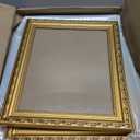 Gold 11x14 Picture Frame 2 Pack - Ornate Wedding Frame 11 x 14 Vintage Photo Frames for Wall or Tabletop, Solid Wood Picture Frame for Certificate, Familiy, Oil Painting with Easel Back & Hanger, Horizontal and Vertical Display for Home Gift, Desk Decor