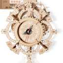 3D Wooden Puzzle Clock Kit DIY Mechanical Wall Clock Hanging Pendulum Gift for Adults & Teens