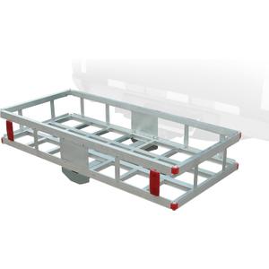 Rockland Aluminum Hitch Cargo Carrier, 500 LBS Capacity, 47.2" x 20.6" x 6.6", Fits 2 Receiver, Silver, Trailer Hitch Mount for RVs, Pickups, Trucks, Cars, Vans, ATVs, UTVs, SUVs