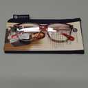 Peepers by PeeperSpecs Women's Nature Walk Soft Square Reading Glasses (Spice Quartz/Red)